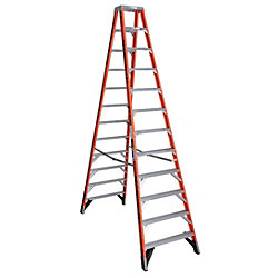 Ladder 12' DBL.Step Fiberglass
