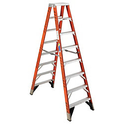 Ladder 8' DBL.Step Fiberglass