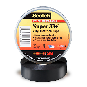Electrical Tape 3/4"X66' 3M Black