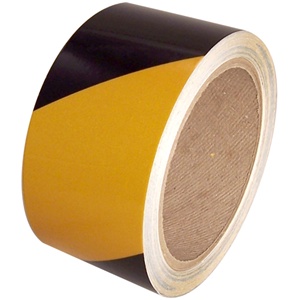 Hazard Tape Blk/Yellow 2"X35yds.