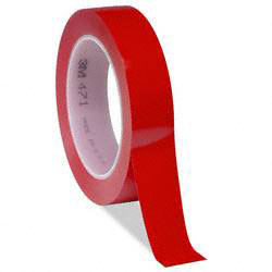 Vinyl Tape 1"X36yds Red