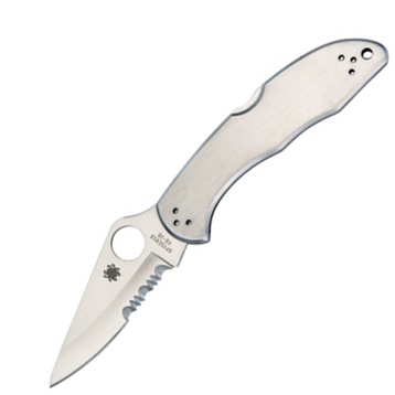 Spyderco Delica 4 SS Combo #C11PS