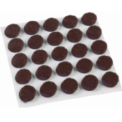 Felt Gard MD Pads 3/8" 75 pcs Blk